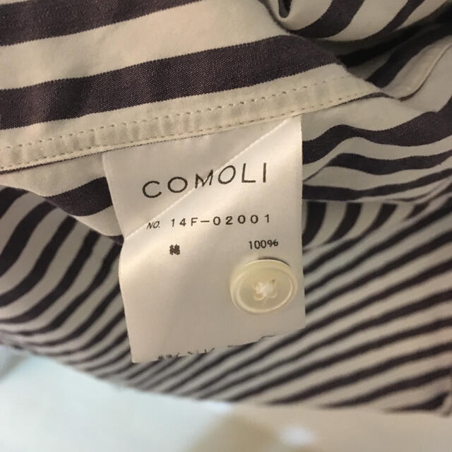 COMOLI(コモリ)のcomoli コモリシャツ　ロンドンストライプ　14aw サイズ2 メンズのトップス(シャツ)の商品写真