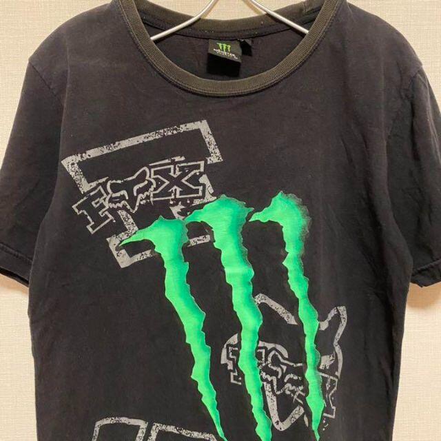 【レア】モンスターTシャツ　MonsterEnergyDrink FOXコラボ メンズのトップス(Tシャツ/カットソー(半袖/袖なし))の商品写真