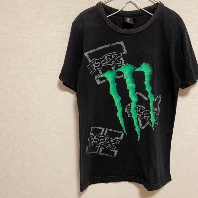 【レア】モンスターTシャツ　MonsterEnergyDrink FOXコラボ メンズのトップス(Tシャツ/カットソー(半袖/袖なし))の商品写真