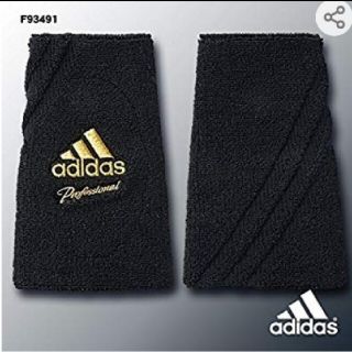 アディダス(adidas)の新品 adidas baseball リストバンド プロ使用モデル 黒(その他)