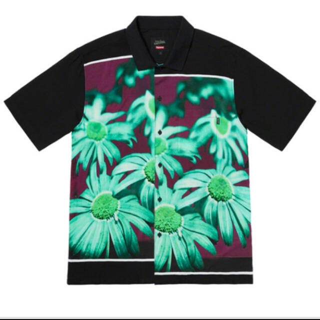 セール　supreme flowers power rayon shirt 黒