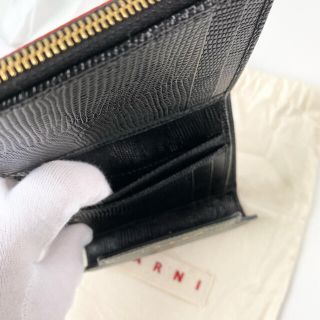 【タグ付新品未使用】Marni クロコ型押し 折り財布 レアカラー