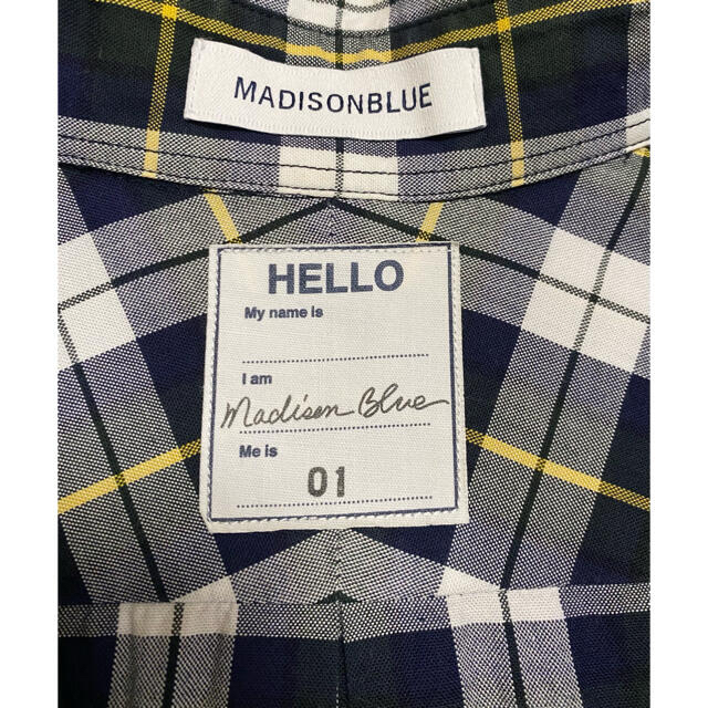 【MADISON BLUE】グラフチェックパターンシャツ、スカート2点セット