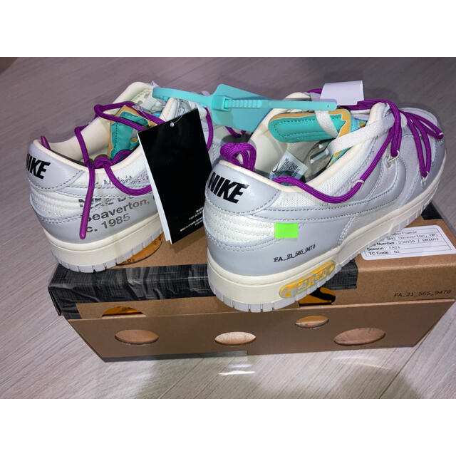 NIKE off-white Dunk Low LOT21