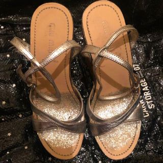 ナチュラ ☆試着程度☆MIU MIU ミュウミュウ グリッター 厚底 サンダル