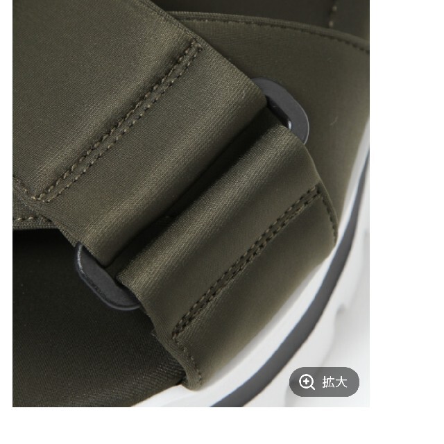 BARNYARDSTORM(バンヤードストーム)のバンヤードストーム 厚底ラインクロスサンダル レディースの靴/シューズ(サンダル)の商品写真