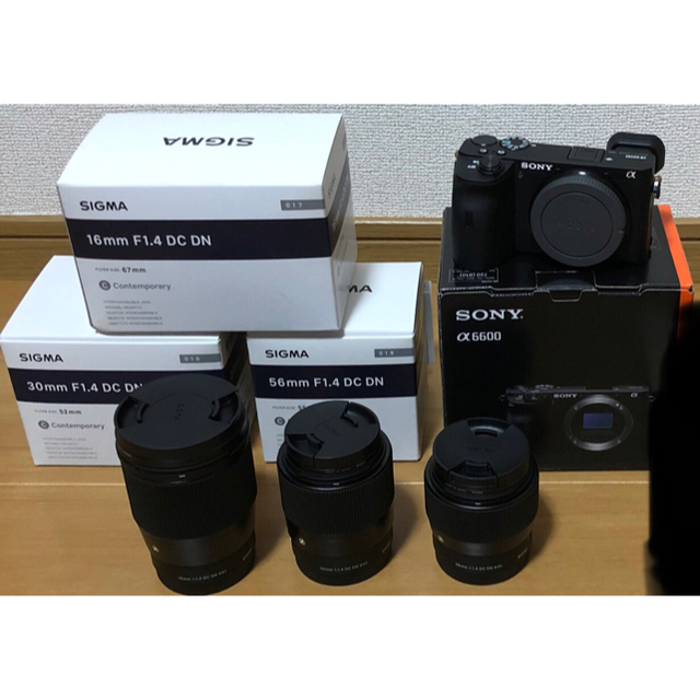 【極上美品 】Sony a6600 & sigma レンズ3本