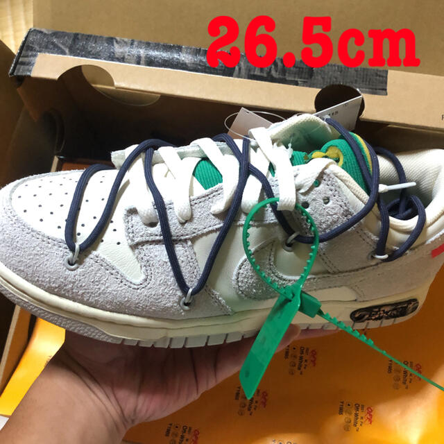 靴/シューズnike dun Low Off-White lot20