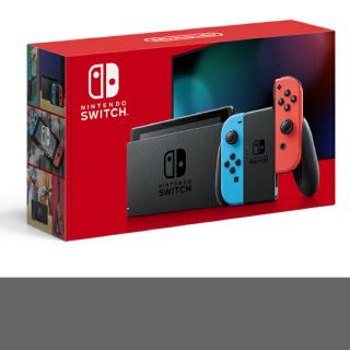 ニンテンドースイッチ(Nintendo Switch)の新品未使用:Nintendo Switch ネオンブルー、レッド　(家庭用ゲーム機本体)