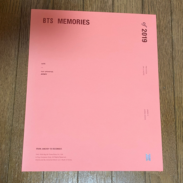 BTS メモリーズ 2019 DVD