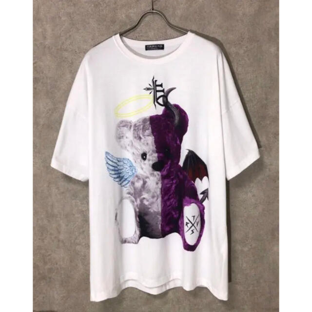 MILKBOY(ミルクボーイ)の【激レア】 TRAVAS TOKYO 天使とあクマ Tシャツ 白 レディースのトップス(Tシャツ(半袖/袖なし))の商品写真