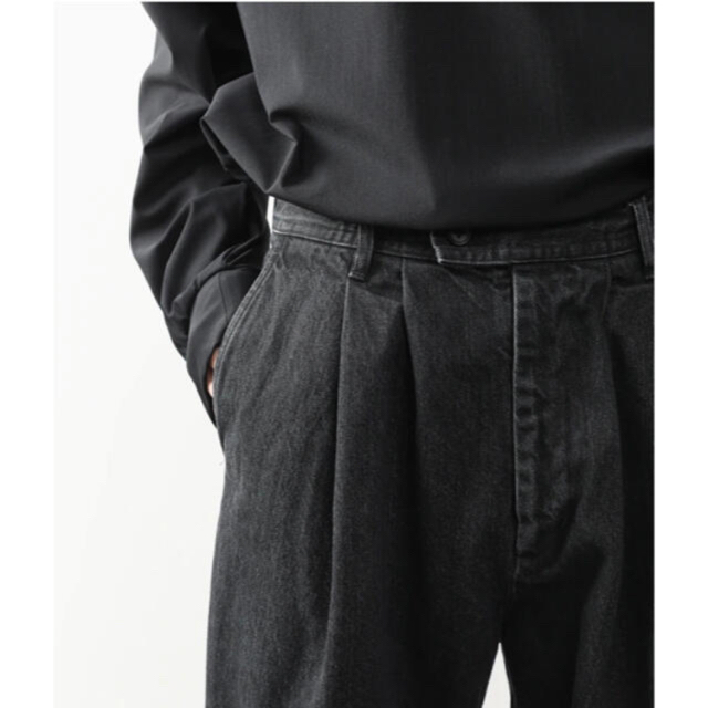 【stein】two tuck denim trousers