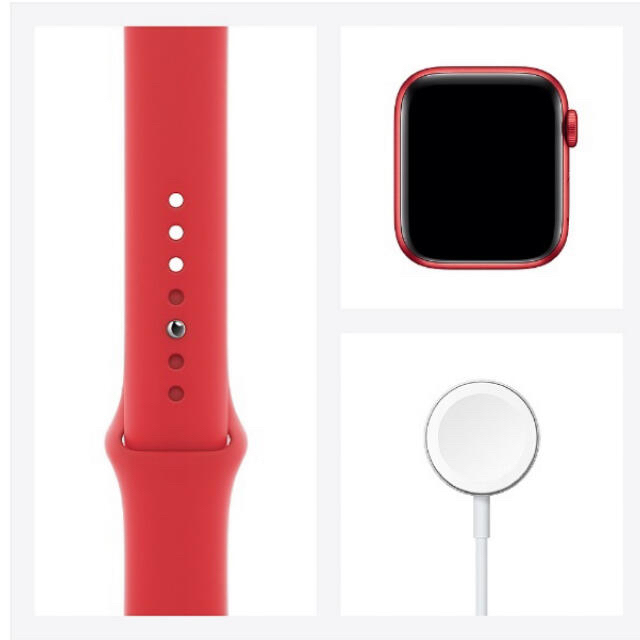 Apple Watch(アップルウォッチ)のApple Watch series 6 44mm RED GPSモデル メンズの時計(腕時計(デジタル))の商品写真