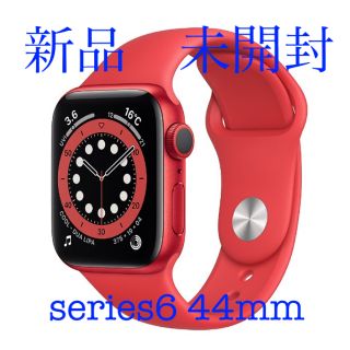 アップルウォッチ(Apple Watch)のApple Watch series 6 44mm RED GPSモデル(腕時計(デジタル))