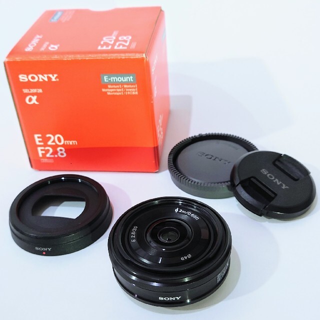 SONY E 20mm F2.8 SEL20F28 単焦点レンズ パンケーキ