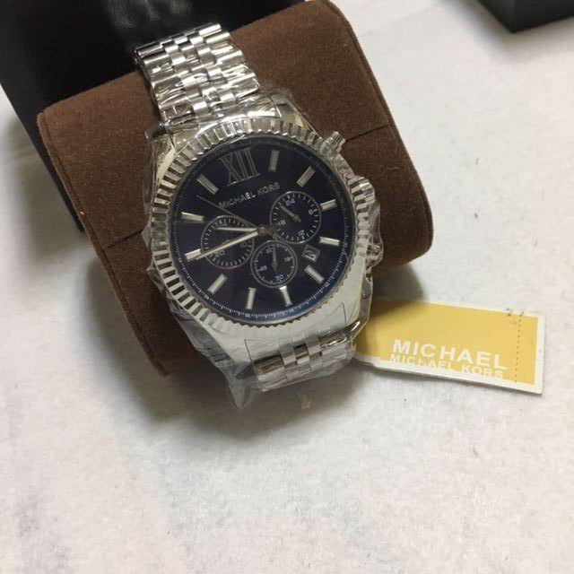 ■MICHAEL KORS MK8280腕時計 新品 マイケルコース■ネイビーバンドカラー