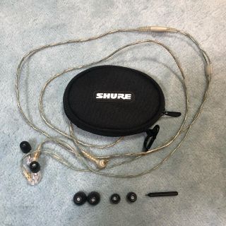  SHURE イヤホン SE215-CL-A カナル型 クリア 【国内正規品】(ヘッドフォン/イヤフォン)