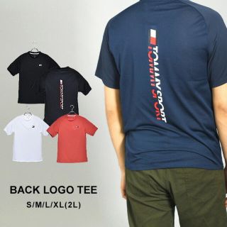 トミー(TOMMY)のtommy トミー半袖Tシャツ メンズ バックロゴＴシャツ   ブラック　半袖(Tシャツ/カットソー(半袖/袖なし))