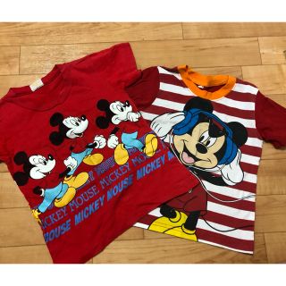 ミッキー　Tシャツ 95 レトロ(Tシャツ/カットソー)