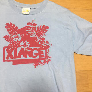 エクストララージ(XLARGE)のXlarge ハワイアン　南国　Tシャツ　水色　ハイビスカス　海　ボタニカル(シャツ)