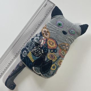 ミナペルホネン(mina perhonen)のミナペルホネン  ハンドメイド   オッドアイ ⭐猫 (*ΦωΦ)coda ⑦(ぬいぐるみ)