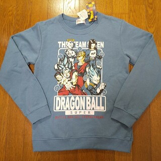 ドラゴンボール(ドラゴンボール)の160cm  新品  ドラゴンボール 裏毛トレーナー  ブルー(Tシャツ/カットソー)
