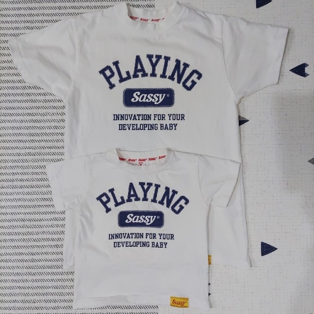 Sassy(サッシー)の親子　ペアルック　Tシャツ キッズ/ベビー/マタニティのキッズ服男の子用(90cm~)(Tシャツ/カットソー)の商品写真