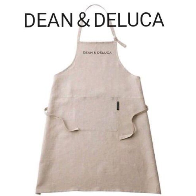 DEAN & DELUCA(ディーンアンドデルーカ)の◇新品◇【DEAN＆DELUCA】リネンフルエプロン　麻　ディーン＆デルーカ インテリア/住まい/日用品のキッチン/食器(その他)の商品写真