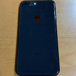 アップル(Apple)のiPhone8plus 64GB au sim ブラック(スマートフォン本体)