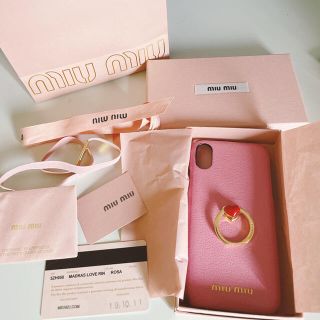 ミュウミュウ(miumiu)の💕MIUMIU💕iPhoneケース(iPhoneケース)