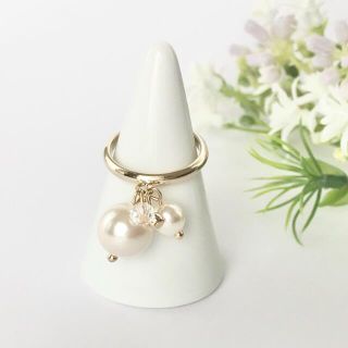ゆらゆらリング（パール大）💍(リング)