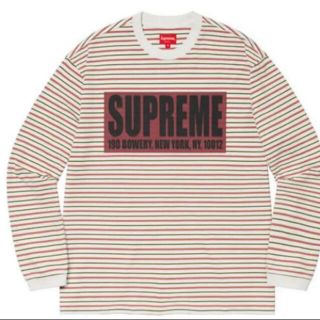 シュプリーム メンズのTシャツ・カットソー(長袖)(ストライプ)の通販 シュプリーム メンズのTシャツ・カットソー(長袖)(ストライプ)の通販
