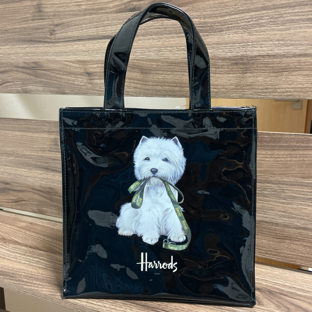 Harrods(ハロッズ)の新品☆大人気！☆Harrods☆ウェスティ柄トートバッグ☆Sサイズ☆ハロッズ レディースのバッグ(トートバッグ)の商品写真