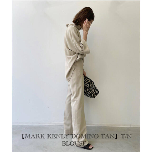 タグ付き未使用MARK KENLY DOMINO TAN T/N BLOUSE