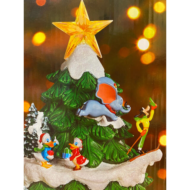 Disney(ディズニー)のディズニー　クリスマスツリー　オルゴール　コストコ　当日発送 エンタメ/ホビーのおもちゃ/ぬいぐるみ(キャラクターグッズ)の商品写真