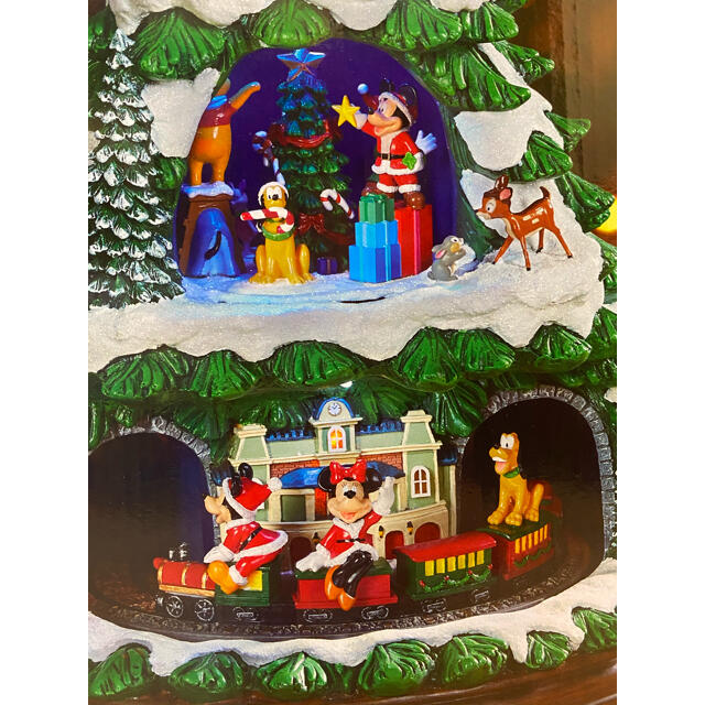 Disney(ディズニー)のディズニー　クリスマスツリー　オルゴール　コストコ　当日発送 エンタメ/ホビーのおもちゃ/ぬいぐるみ(キャラクターグッズ)の商品写真