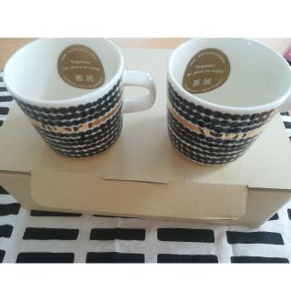 マリメッコ(marimekko)のマリメッコ　ラシィマット　ゴールド　コーヒーカップ(食器)