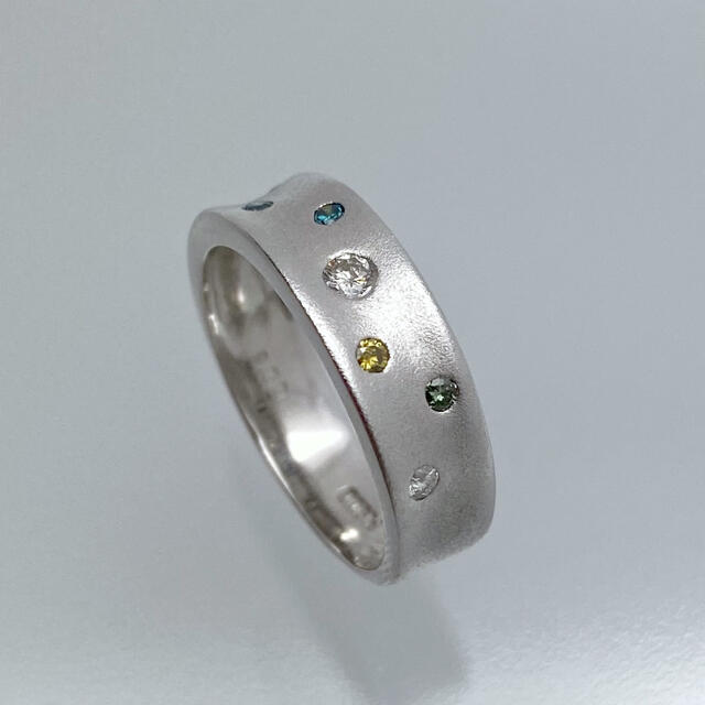 PT900 天然 ダイヤモンド 0.08ct ダイヤ マルチ リング レディースのアクセサリー(リング(指輪))の商品写真