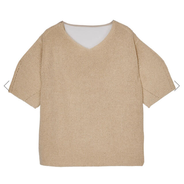 Ameri VINTAGE(アメリヴィンテージ)のAmeri VINTAGE MEDI BACK SHEER KNIT TOP レディースのトップス(ニット/セーター)の商品写真