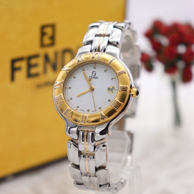正規品【新品電池】FENDI 900J/動作品 ローマ数字 人気モデル ズッカ-