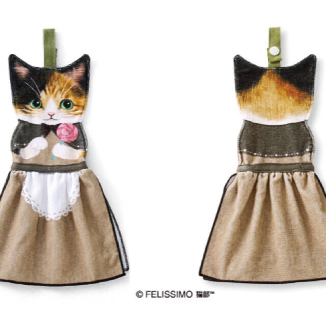 FELISSIMO(フェリシモ)の☆専用☆猫が主役のドレスタオル　三毛　キジトラ　新品　フェリシモ 猫部 インテリア/住まい/日用品の日用品/生活雑貨/旅行(タオル/バス用品)の商品写真