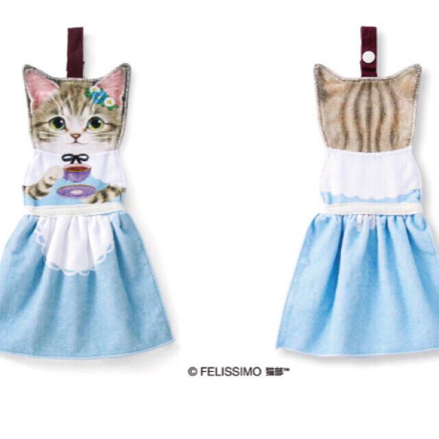 FELISSIMO(フェリシモ)の☆専用☆猫が主役のドレスタオル　三毛　キジトラ　新品　フェリシモ 猫部 インテリア/住まい/日用品の日用品/生活雑貨/旅行(タオル/バス用品)の商品写真