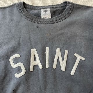 SAINT MICHAEL 22SS カレッジロゴ クルーネック スウェット