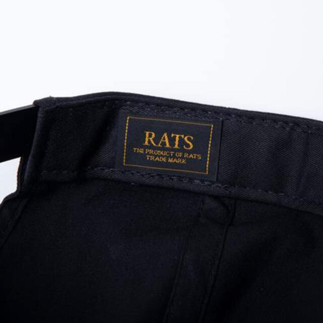 帽子RATS EMBROIDERY CAP "WAY OF LIFE" BLACK