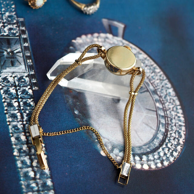 OMEGA(オメガ)の美品✴︎オメガ K14 星型インデックス カットガラス✴︎agete ロレックス レディースのファッション小物(腕時計)の商品写真