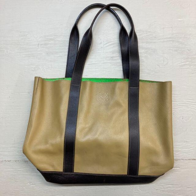LOEWE - LOEWE レザートートバッグ バイカラー