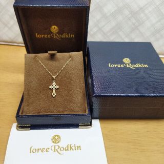 ローリーロドキン(Loree Rodkin)のローリーロドキン　K18YG　クロスネックレス(ネックレス)