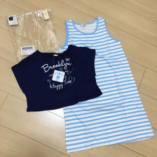 マザウェイズ(motherways)の新品　マザウェイズ　ワンピース　130 Tシャツ＆膝丈ワンピ(ワンピース)