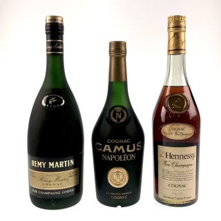 3本 REMY MARTIN CAMUS Hennessy コニャック(ウイスキー)