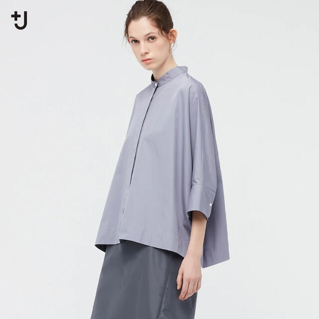 UNIQLO(ユニクロ)の【新品】ユニクロ　ジルサンダー　ドルマンスリーブシャツ レディースのトップス(シャツ/ブラウス(長袖/七分))の商品写真